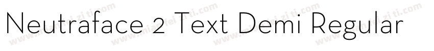 Neutraface 2 Text Demi Regular字体转换